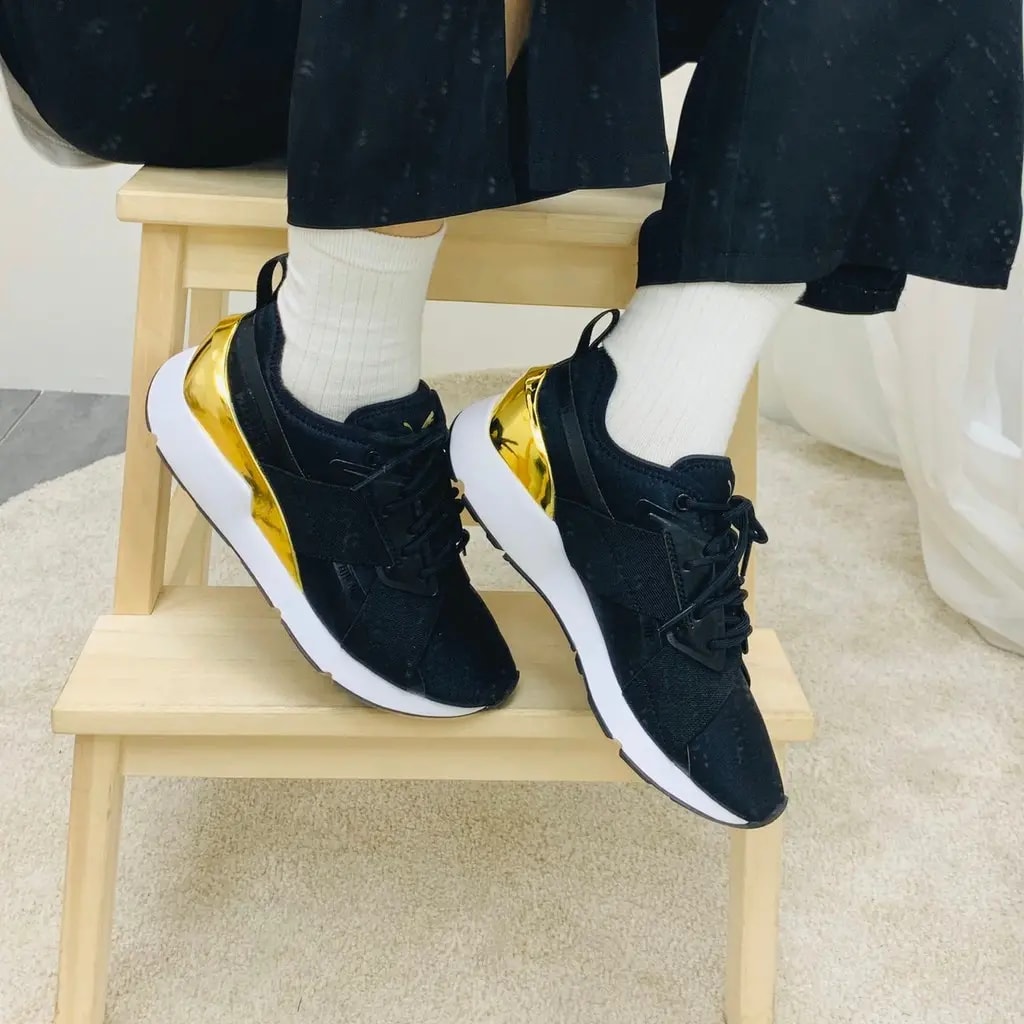 Giày Puma Wmns Muse X-2 Metallic 'Black Team Gold' 370838-07 — ảnh 5