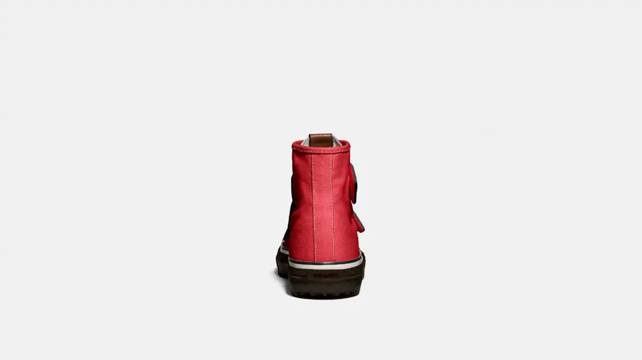 Giày Coach High Top Button Up Sneaker 'Red' G5144-RED — ảnh 3