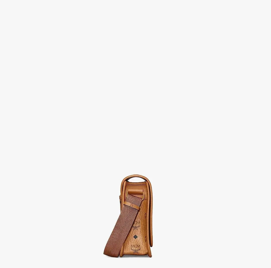 Túi MCM Small Klassik Messenger Bag In Visetos Cognac MMMAAKC03CO001 — ảnh 4