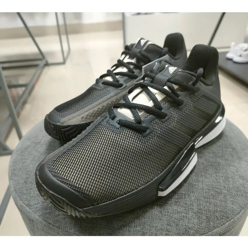 Giày Tennis Adidas Solematch Bounce 'Black White' EF0570 — ảnh 4