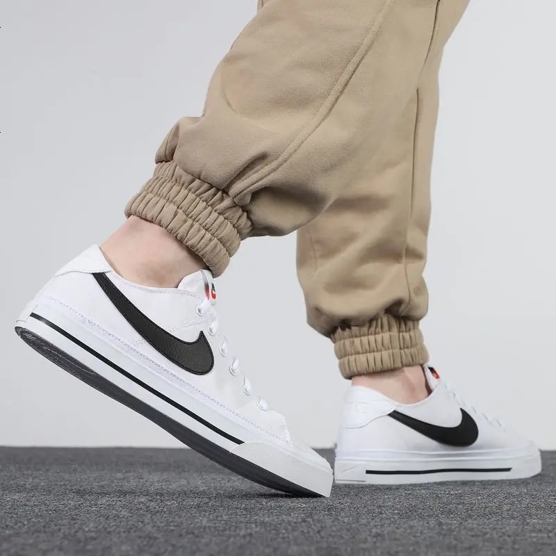 Giày Nike Court Legacy Canvas 'White Black' CW6539-101 — ảnh 3
