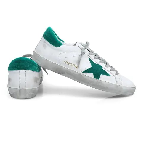 Giày Golden Goose Superstar 'White Green' G32MS590-E49 — ảnh 4