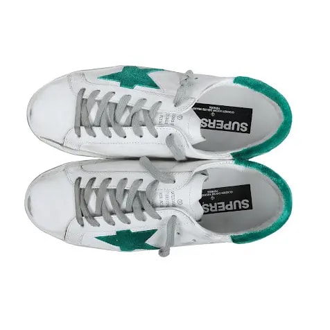Giày Golden Goose Superstar 'White Green' G32MS590-E49 — ảnh 3