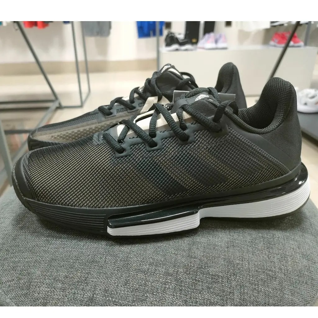 Giày Tennis Adidas Solematch Bounce 'Black White' EF0570 — ảnh 3