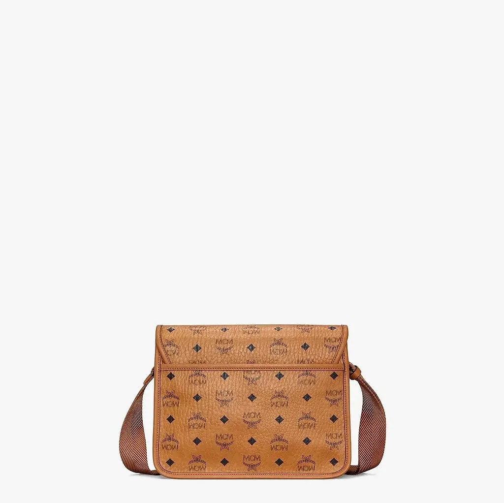 Túi MCM Small Klassik Messenger Bag In Visetos Cognac MMMAAKC03CO001 — ảnh 2