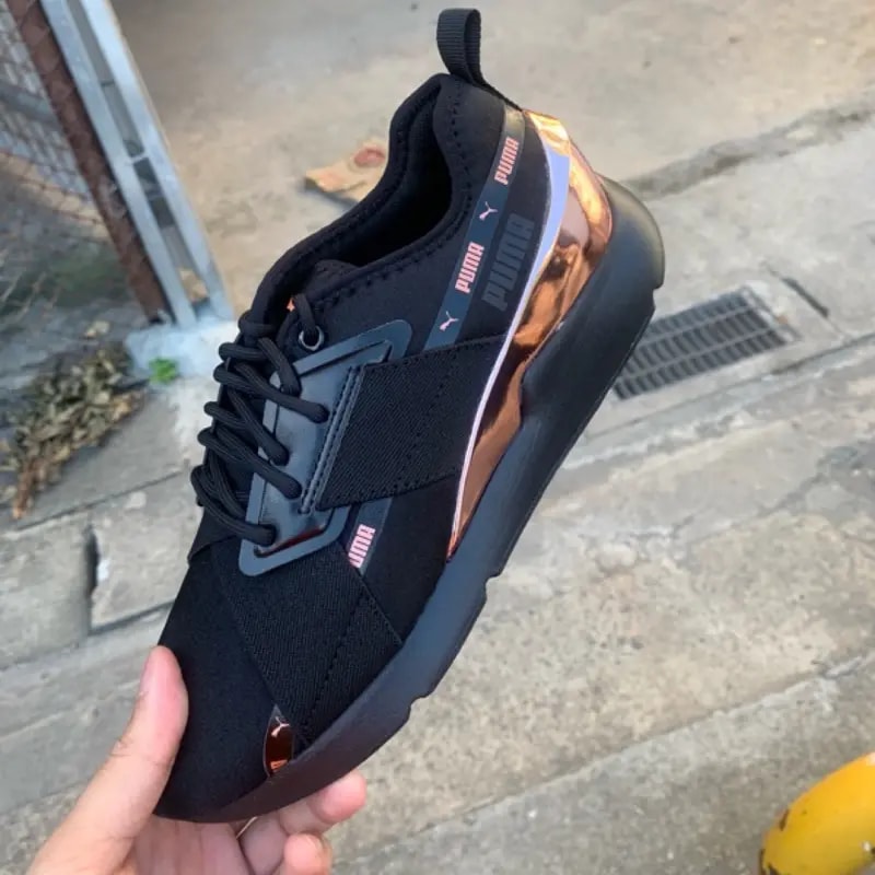 Giày Puma Wmns Muse X-2 Metallic 'Black Rose Gold' 370838-01 — ảnh 5