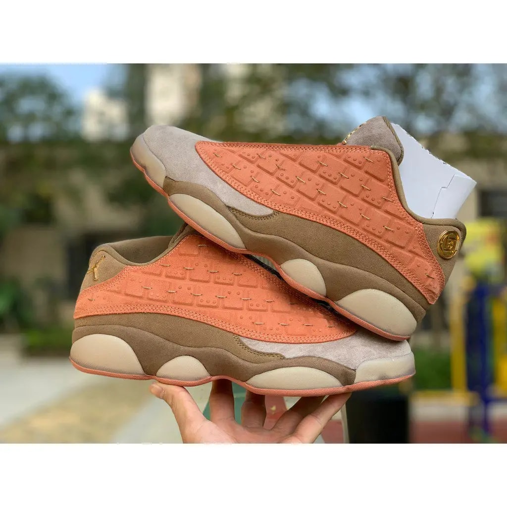 Giày Nike CLOT x Air Jordan 13 Retro Low NRG 'Terracotta' AT3102-200 — ảnh 3