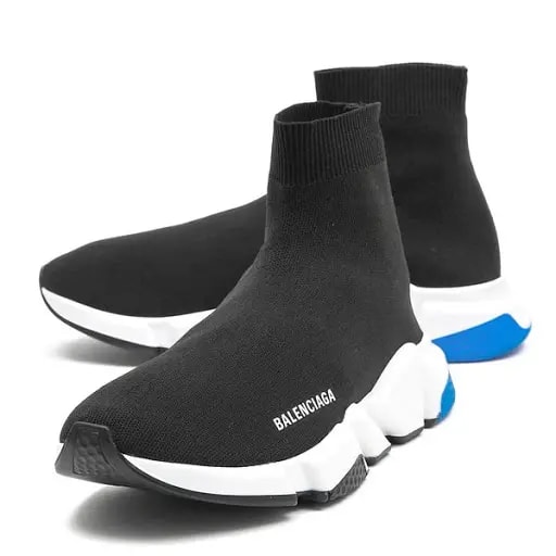 Giày Balenciaga Speed Knit Trainer 'Black Blue' 587286 W1703 1071 — ảnh 2