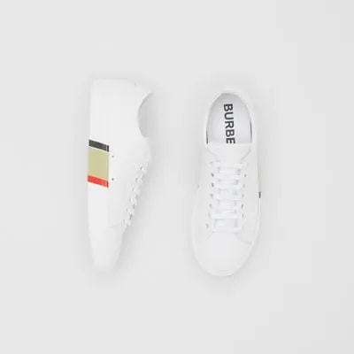 Giày Burberry Bio-based Sole Leather Optic White 80311701 — ảnh 3