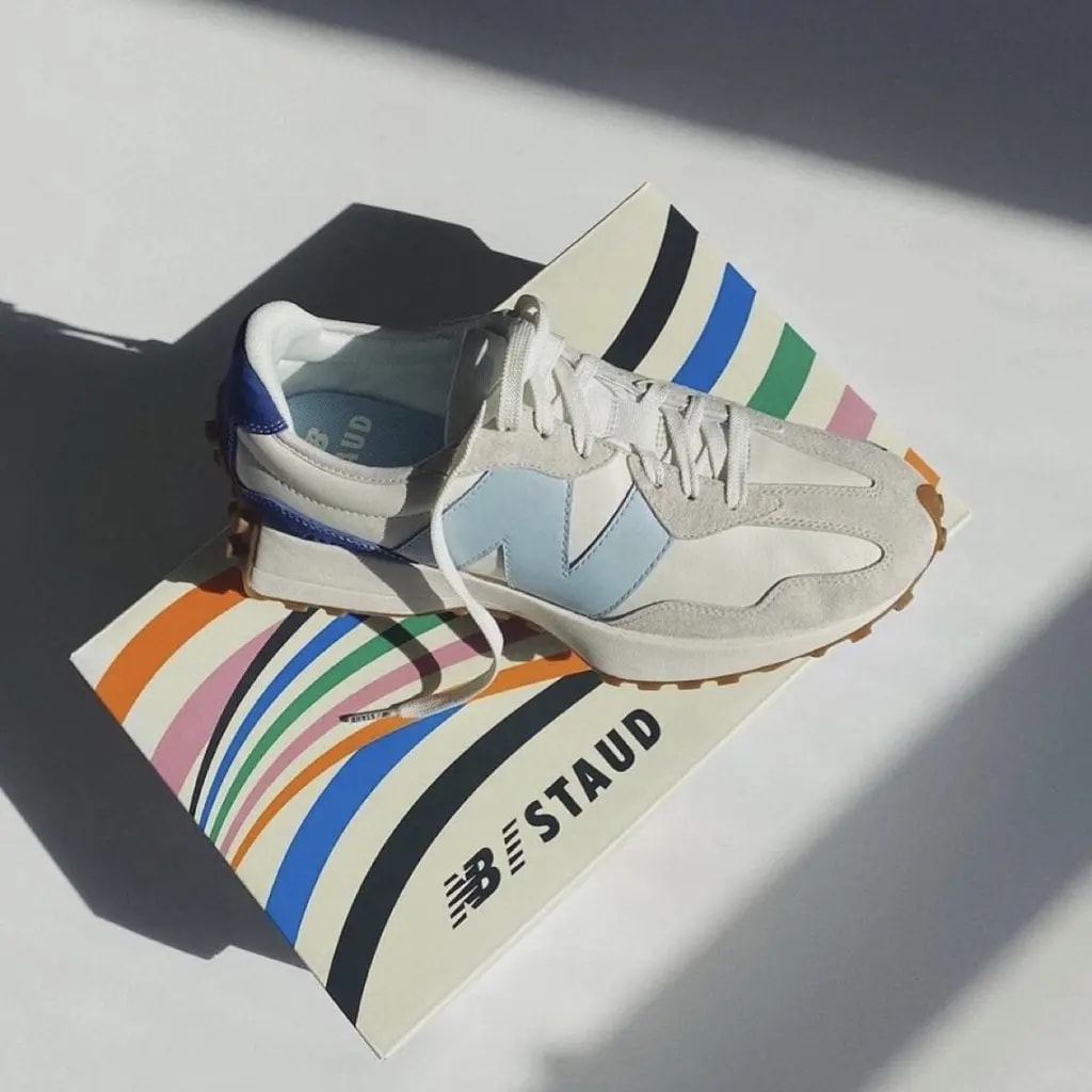 Giày New Balance STAUD x 327 'Sea Salt Atlantic' MS327SZ — ảnh 4