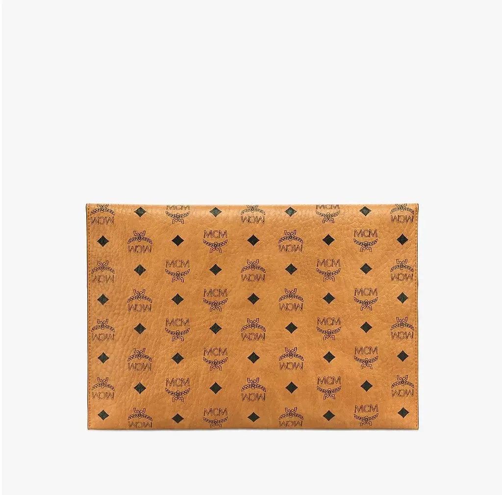Túi MCM Medium Tri Pouch In Visetos Mix Cognac MXZBSVI04CO001 — ảnh 2