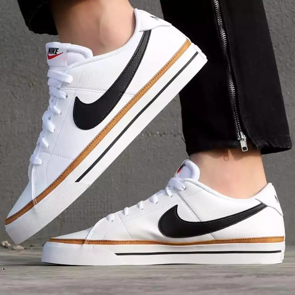 Giày Nike Court Legacy GS 'White Desert Ochre' DA5380-102 — ảnh 3