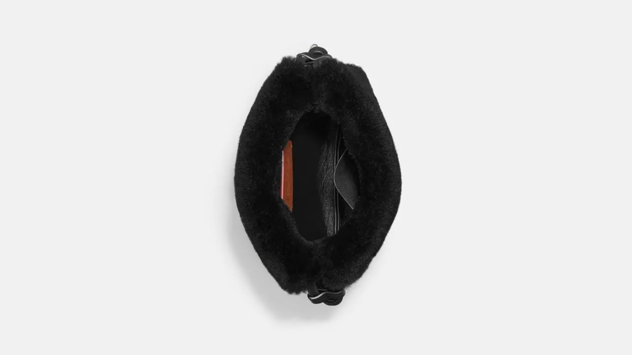 Túi Coach Drawstring Pouch In Shearling 'Black' CE759-20LHBLK — ảnh 2