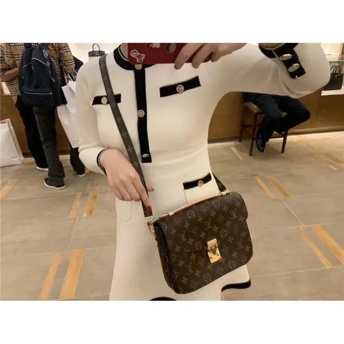 Túi Louis Vuitton Pochette Metis Monogram Brown Handbag M44875 — ảnh 4