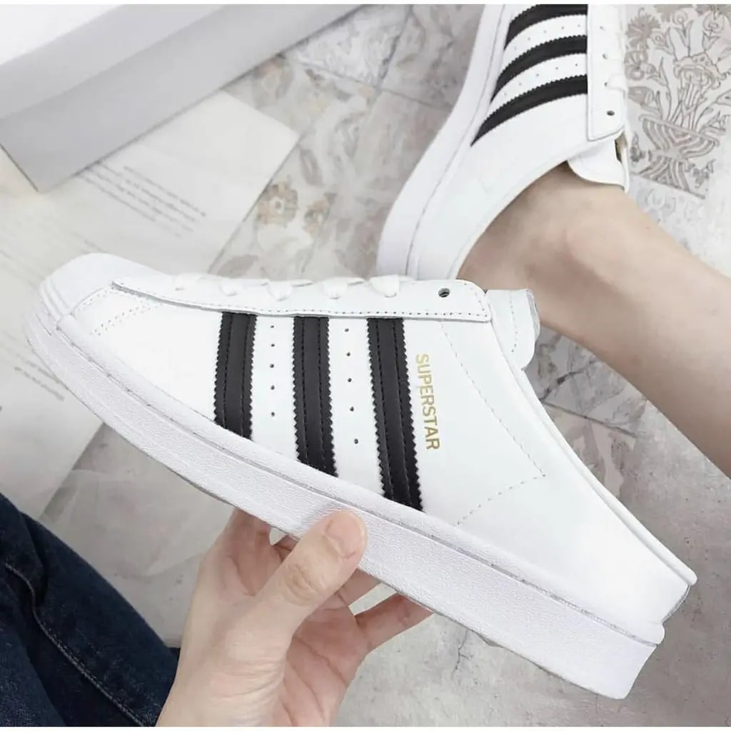 Giày Adidas Superstar Slip On Backless Mule 'Cloud White' FX0527 — ảnh 4