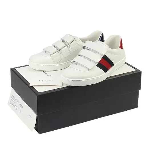 Giày Gucci New Ace Grip-Strap Low 'White' 548699-DOPE0-9095 — ảnh 2