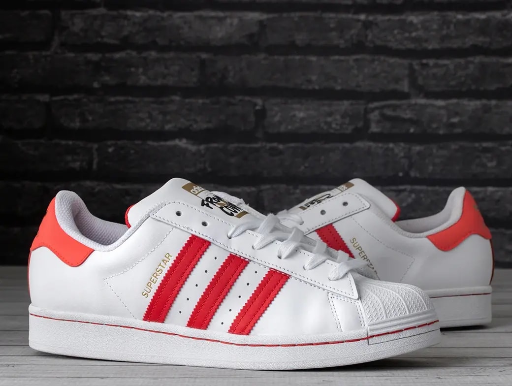 Giày Adidas Superstar Laceless 'White Red' FV2803 — ảnh 3