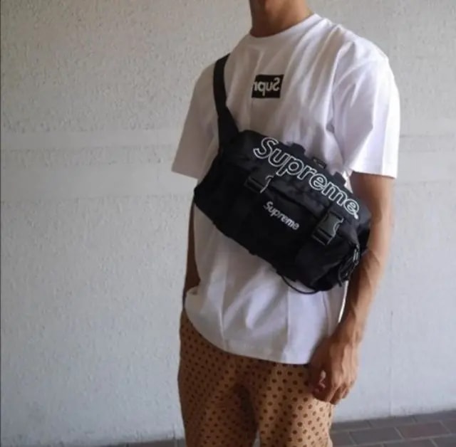 Túi Supreme Waist Bag FW19 Black SP-WBFW19BK — ảnh 3