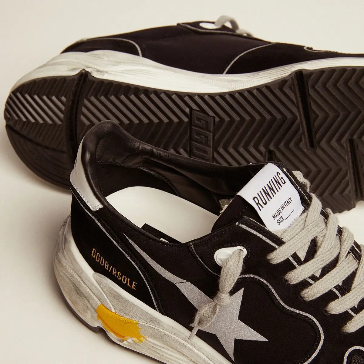 Giày Golden Goose Running Sole 'Black Silver Star' GMF00126-F000326-90178 — ảnh 4