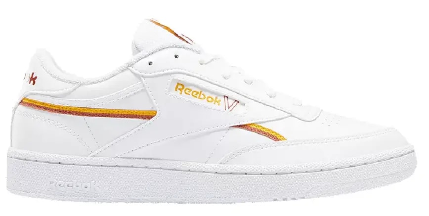 Giày Reebok Club C 85 Vegan 'White Collegiate Gold' GX7564 — kich-thuoc: lien-he-order