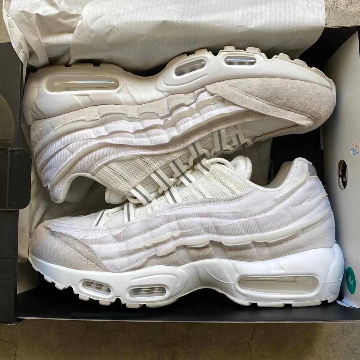 Giày Nike Comme des Garçons x Air Max 95 'White' CU8406-100 — ảnh 2