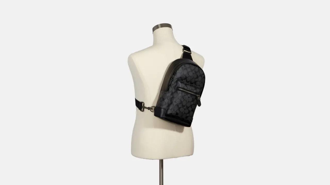 Túi Coach West Pack In Signature Canvas 'Black' 2853-QBAF4 — ảnh 2