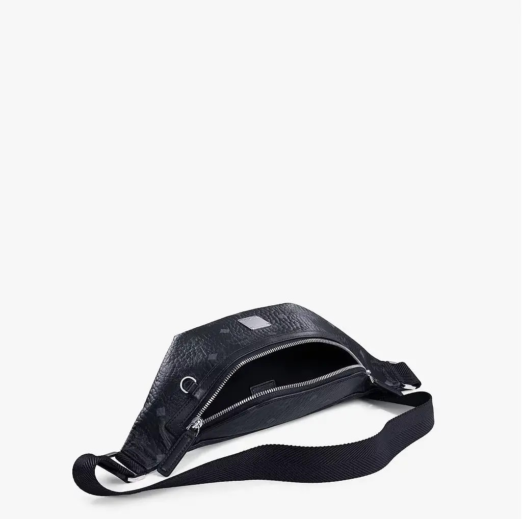 Túi MCM Small Fursten Belt Bag In Visetos Black MMZAAFI04BK001 — ảnh 4