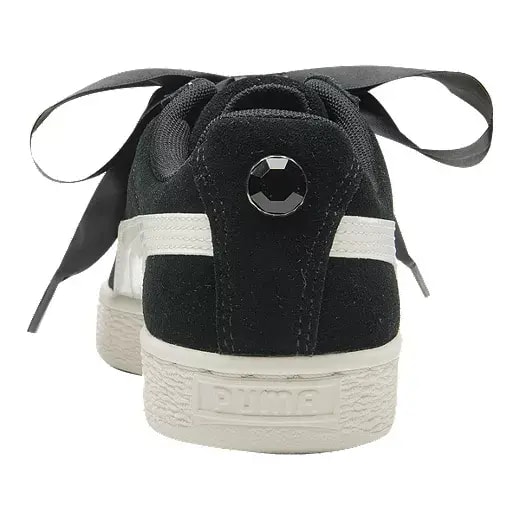 Giày Puma Suede Heart Jewel Jr 'Black White' 365138-03 — ảnh 5