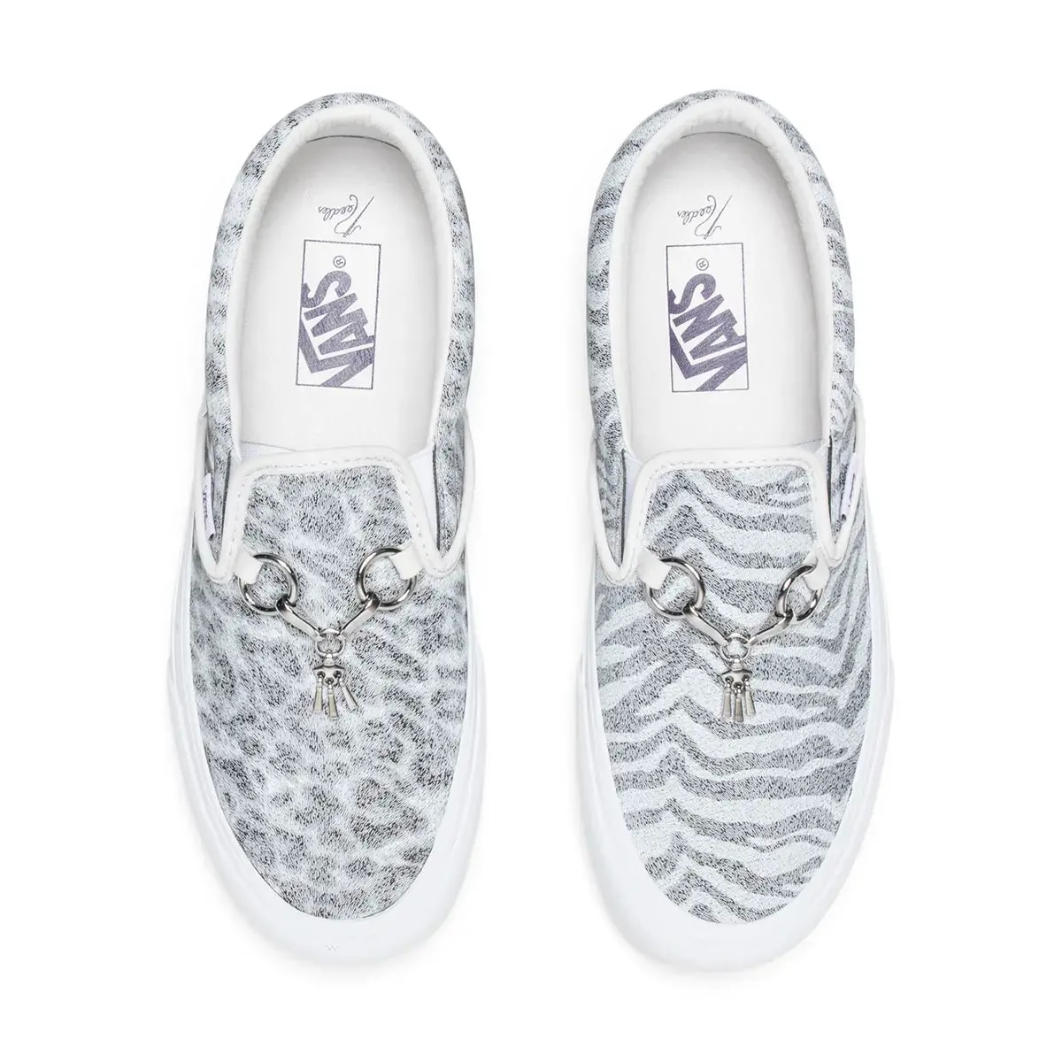 Giày Vans Needles x Vault Classic Slip-On V 'Animal Print White' VN0A3QXY2GT — ảnh 2