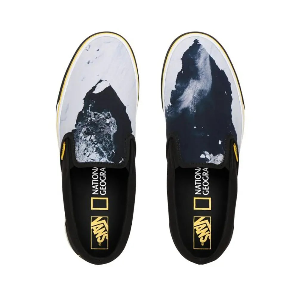 Giày Vans National Geographic x Classic Slip-On 'Then Now Glacier' VN0A4U38WT3 — ảnh 5