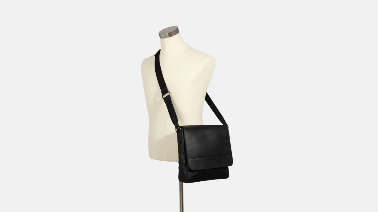 Túi Coach Houston Map Bag In Signature 'Black' 4006-QB — ảnh 2