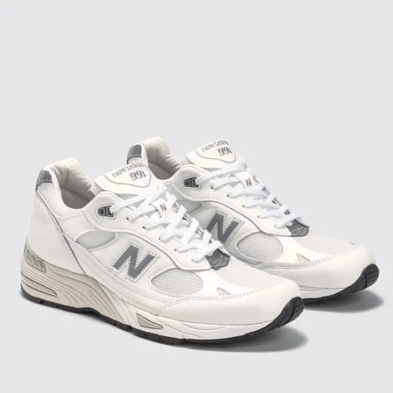 Giày New Balance 991 Made In England 'White Sliver' M991WHI — ảnh 5
