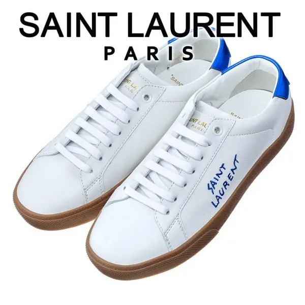 Giày Saint Laurent Court Classic SL 06 Low 'White Pearl Blue' 610649-0ZS70-9587 — ảnh 2