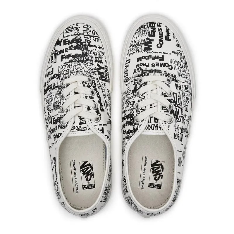 Giày Vans Comme des Garçons x OG Authentic LX 'Graffiti' VN0A4BV92GX — ảnh 3