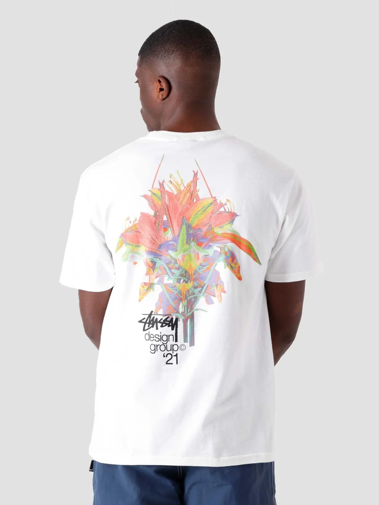 Áo Stussy Design Group 21 Tee White — ảnh 5