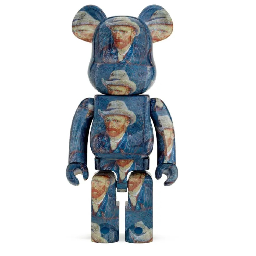 Mô Hình Bearbrick Vangogh Self Portrait — kich-thuoc: 100% + 400%