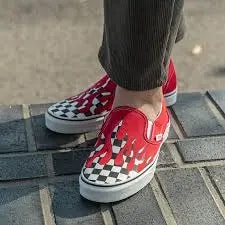 Giày Vans Slip-On 'Checker Flame' VN0A38F7RX5 — ảnh 5