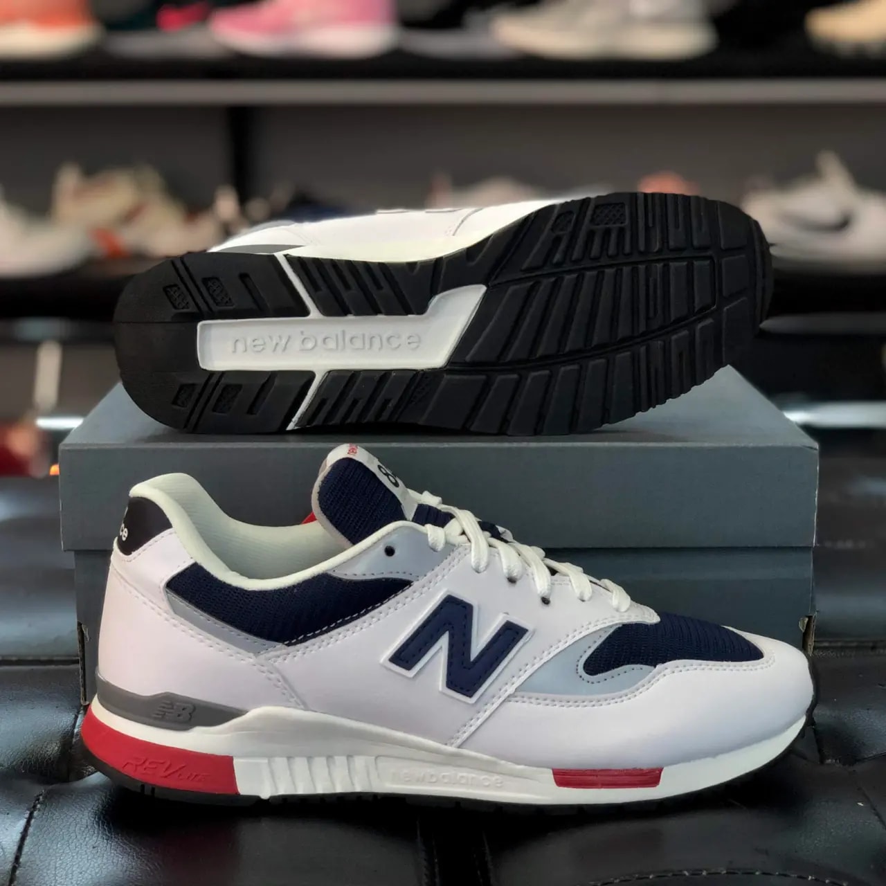Giày New Balance 840 White Navy  ML840CF — ảnh 3