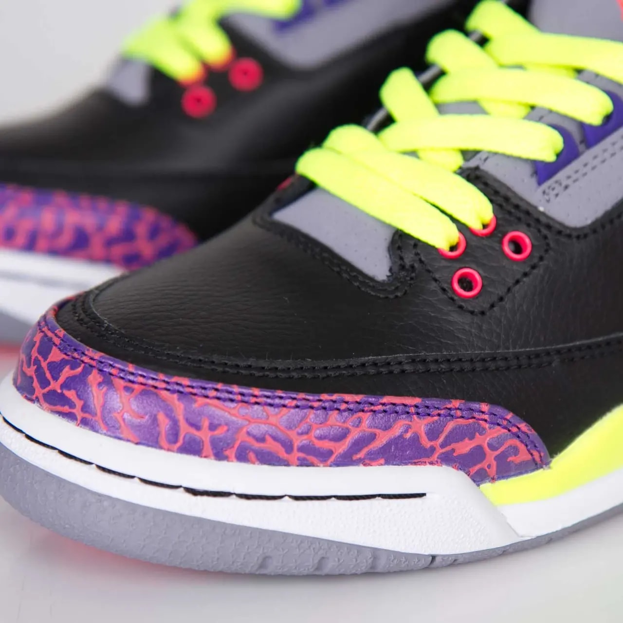 Giày Nike Air Jordan 3 Retro GS 'Black Atomic Red' 441140-039 — ảnh 3