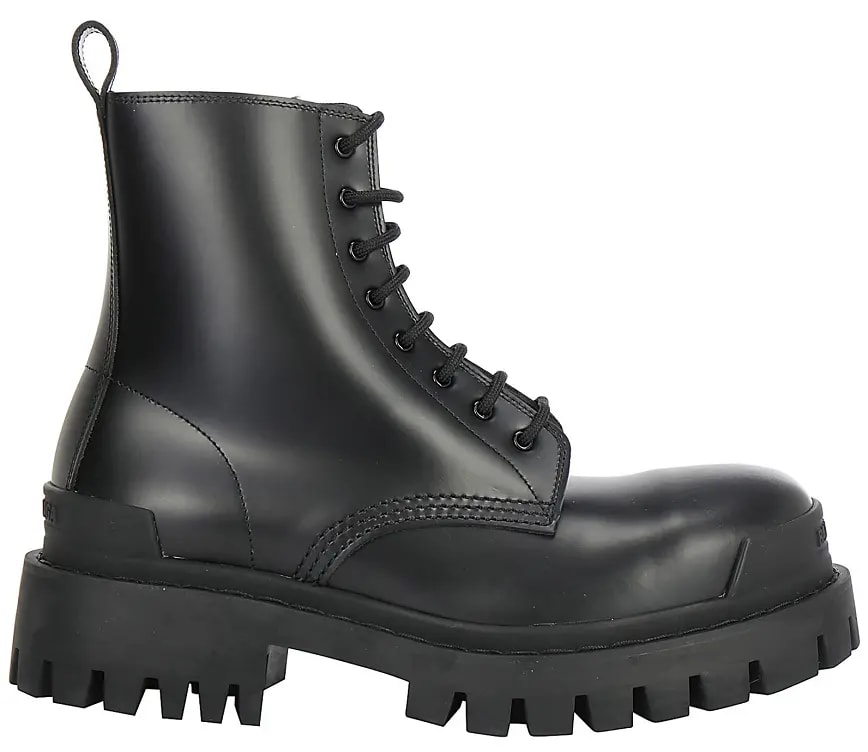 Giày Balenciaga Wmns Leather Combat Boots Strike 590974-WA960-1000 — kich-thuoc: 38