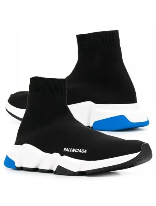 Giày Balenciaga Speed Knit Trainer 'Black Blue' 587286 W1703 1071 — ảnh 3
