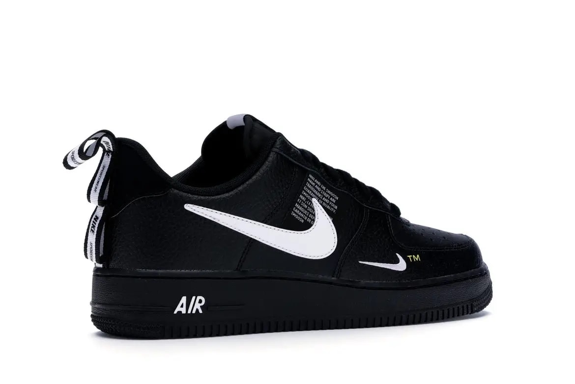 Giày Nike Air Force 1 Low Utility Black White AJ7747-001 — ảnh 4