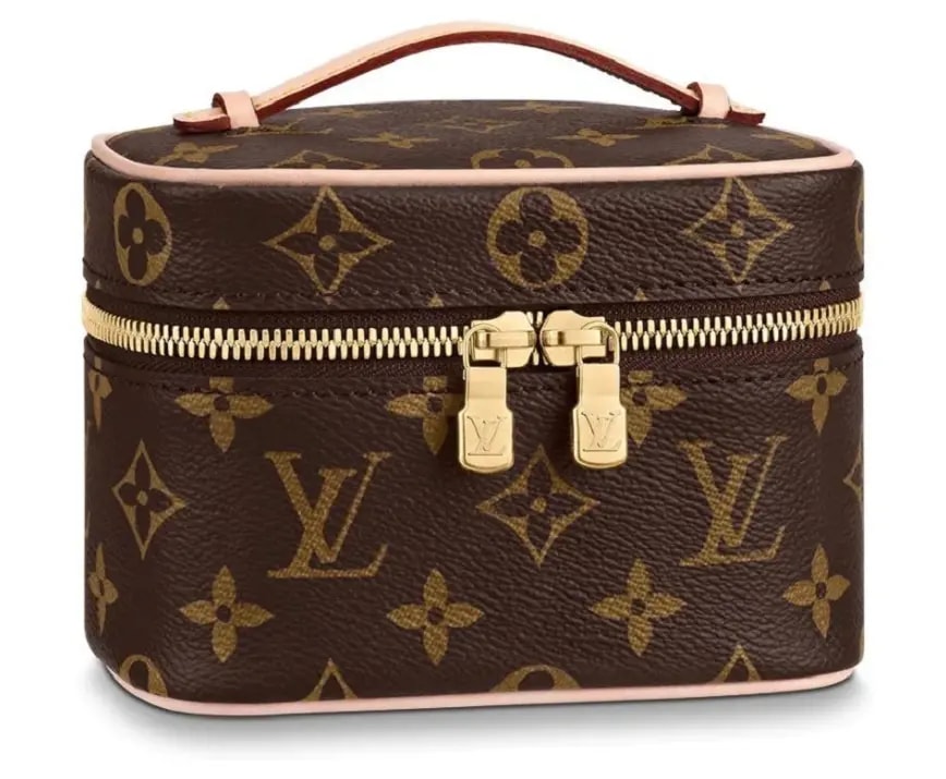 Túi Louis Vuitton Nice Nano Toiletry Pouch Monogram Brown Travel Bag M44936
