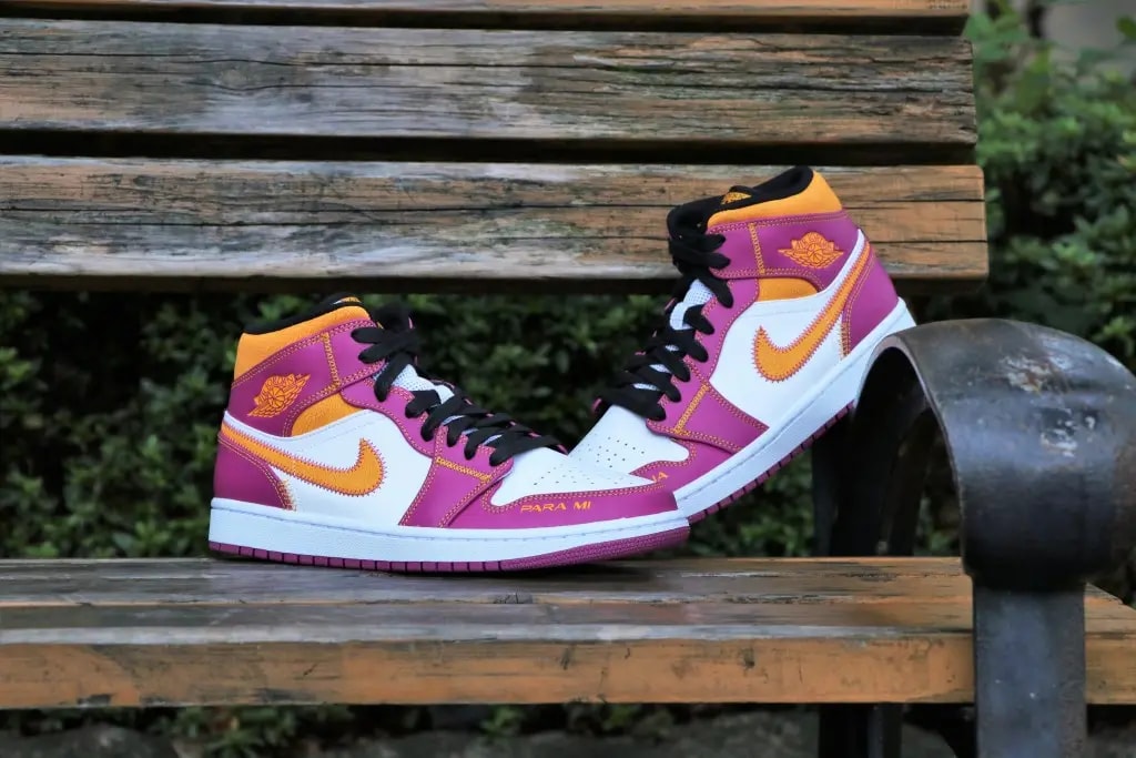 Giày Nike Air Jordan 1 Mid Day of the Dead 'Día de Muertos' DC0350-100 — ảnh 5