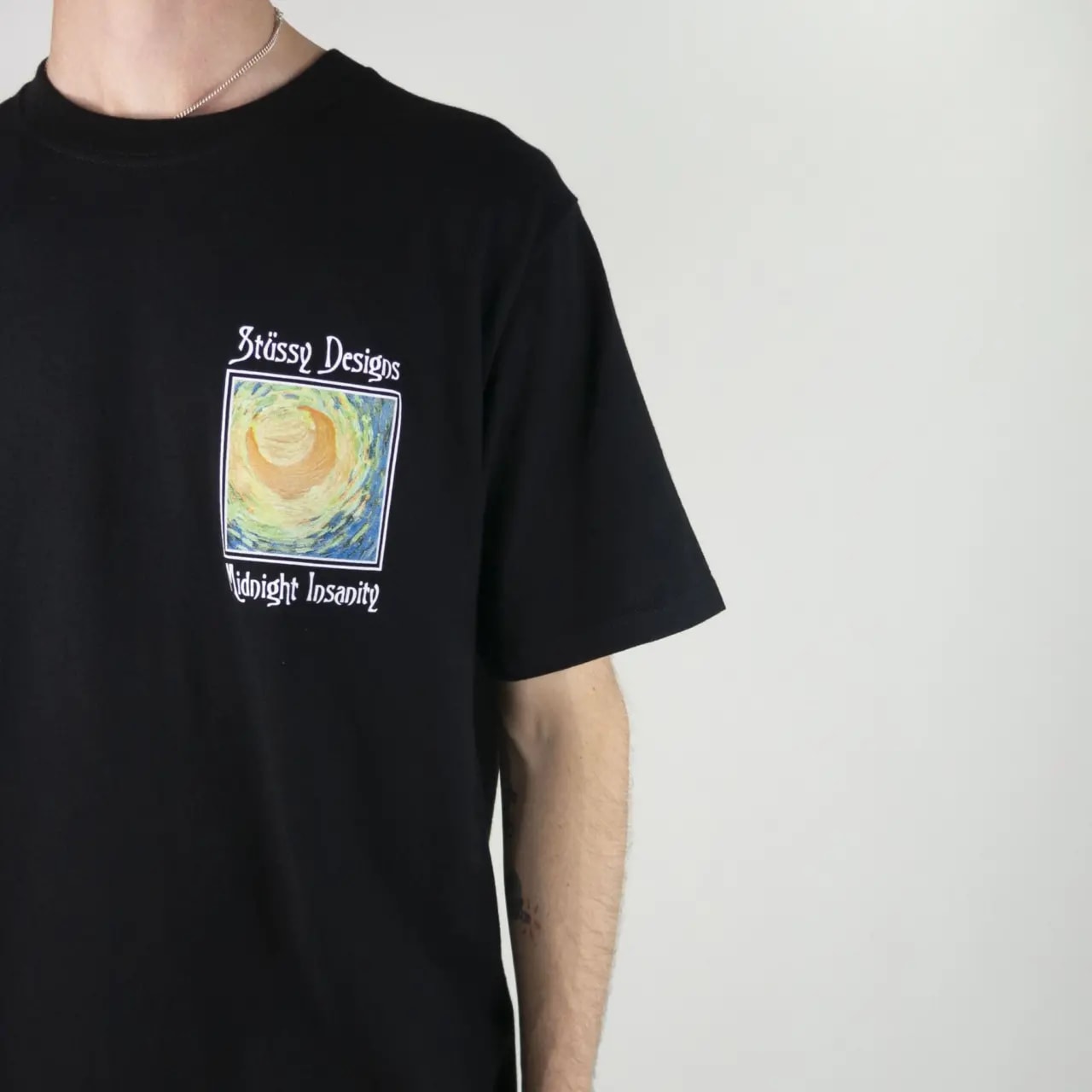 Áo Stussy Midnight Insanity Tee 'Black' — ảnh 4