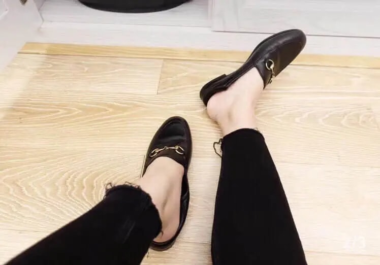 Giày  Gucci Leather Horsebit Loafer 414998 DLC00 1000 — ảnh 2