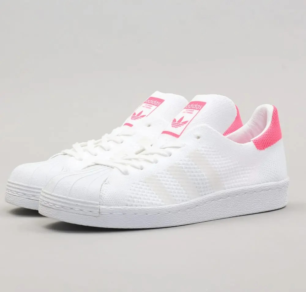 Giày Adidas Wmns Superstar 80s Primeknit 'White Solar Pink' BB5095 — ảnh 4