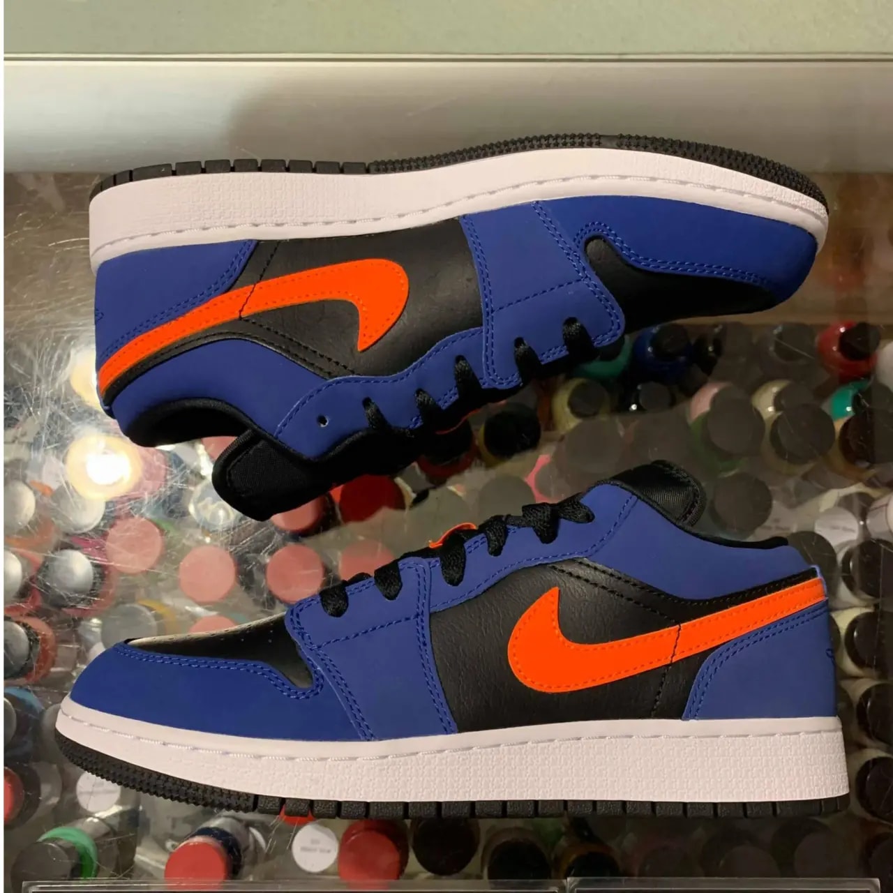 Giày Nike Air Jordan 1 Low GS 'Rush Blue' 553560-480 — ảnh 4