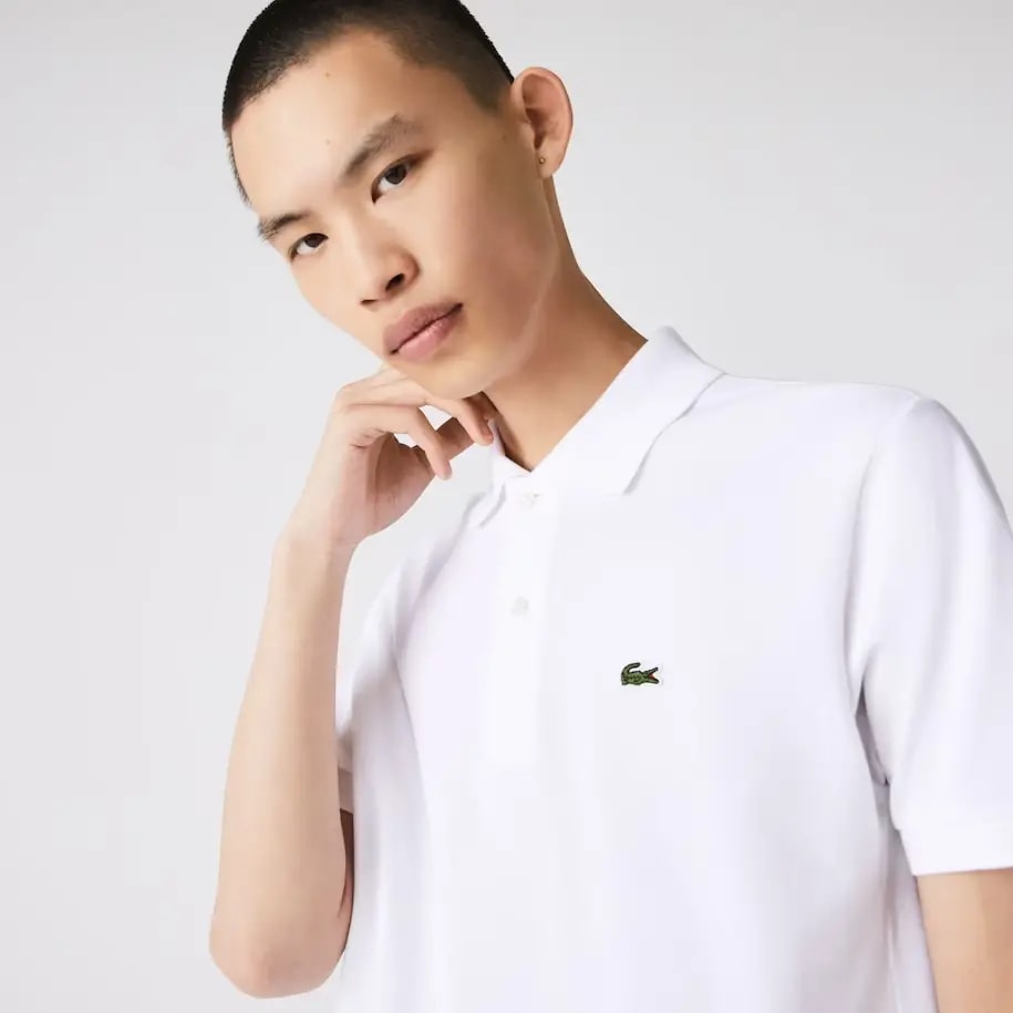 Áo Lacoste Men's Classic Fit L1212 Polo 'White' L1212-001 — ảnh 4