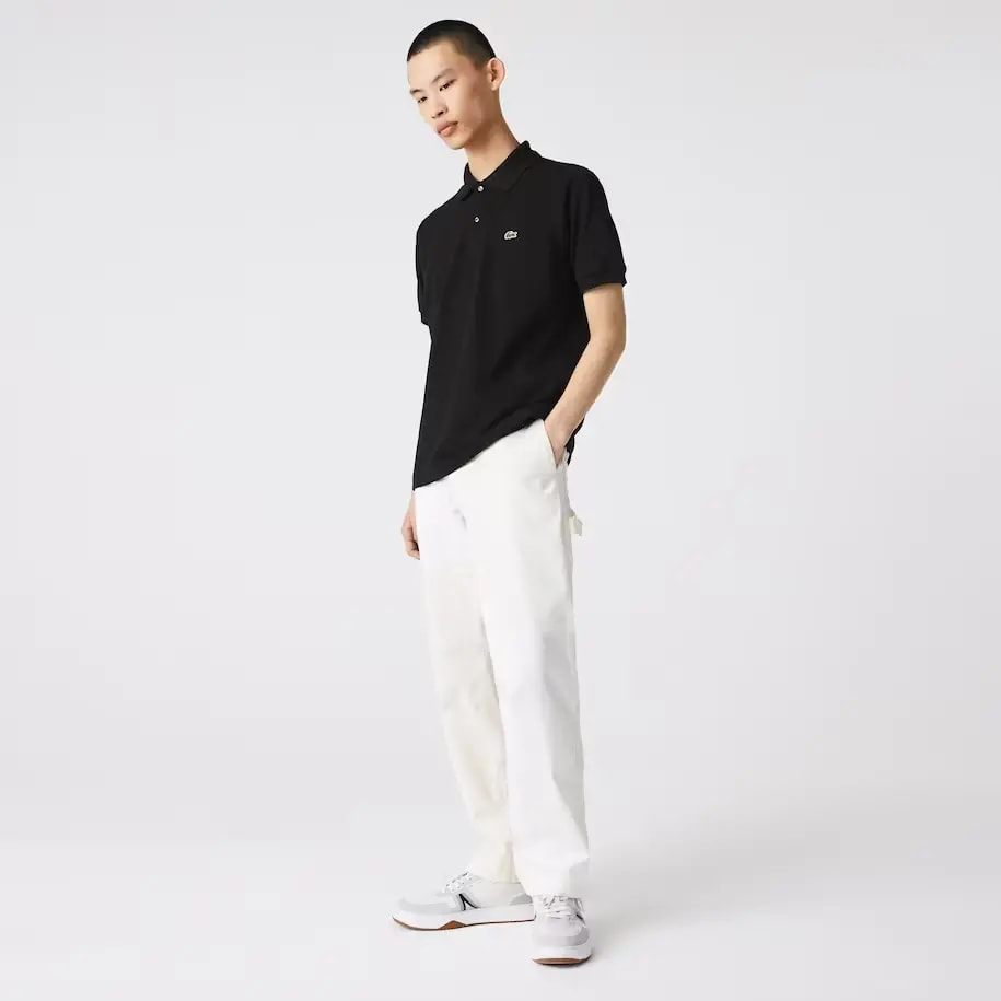 Áo Lacoste Men's Classic Fit L1212 Polo 'Black' L1212-10-031 — ảnh 2